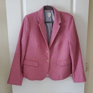 J Crew Pink Blazer Tailored Suit Jacket